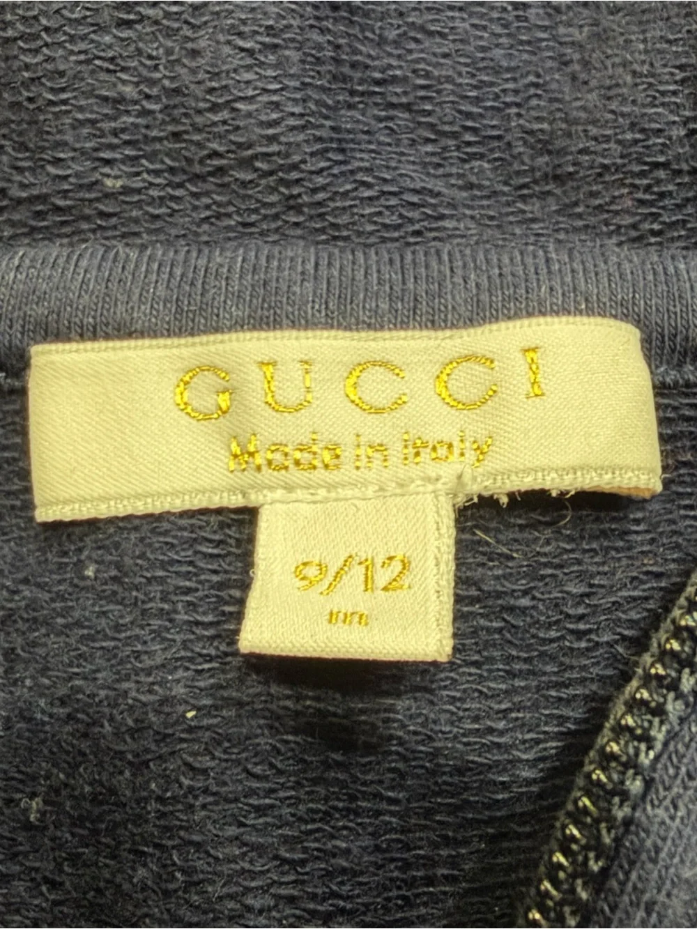 Gucci Children's Navy Hooded Jacket & Pants Set - 9/12 months